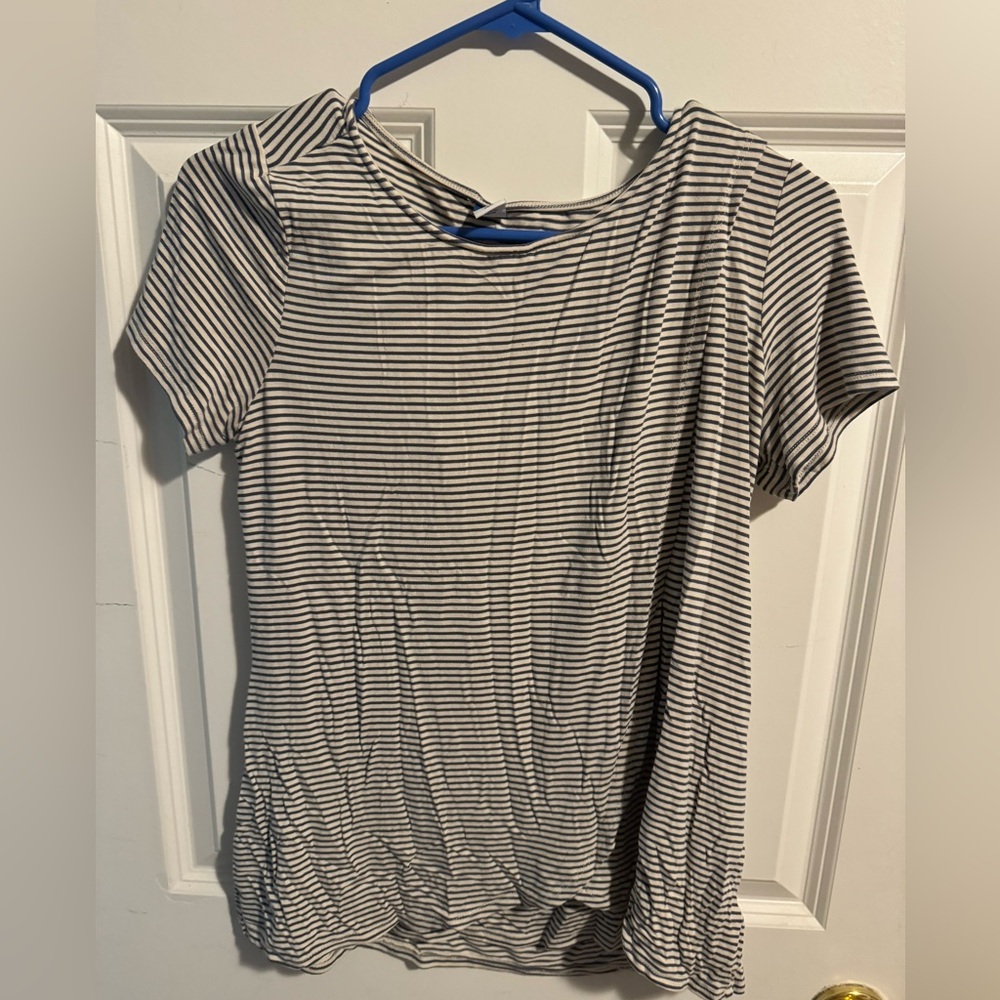 Striped maternity top